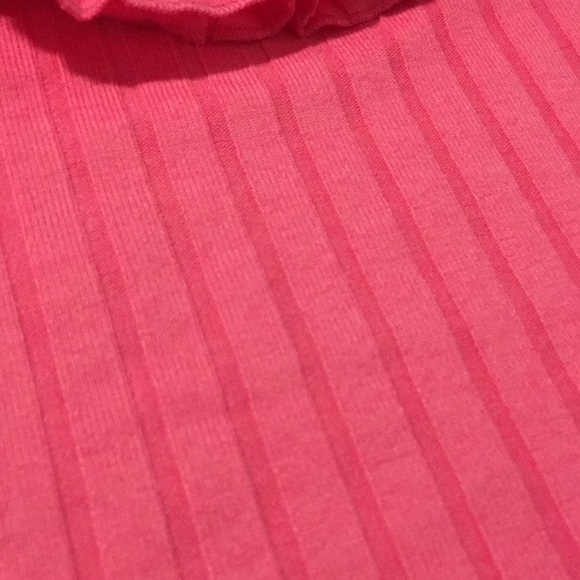 Zara Trafaluc Off The Shoulder Ruffle Ribbed Tee - Picture 6 of 6